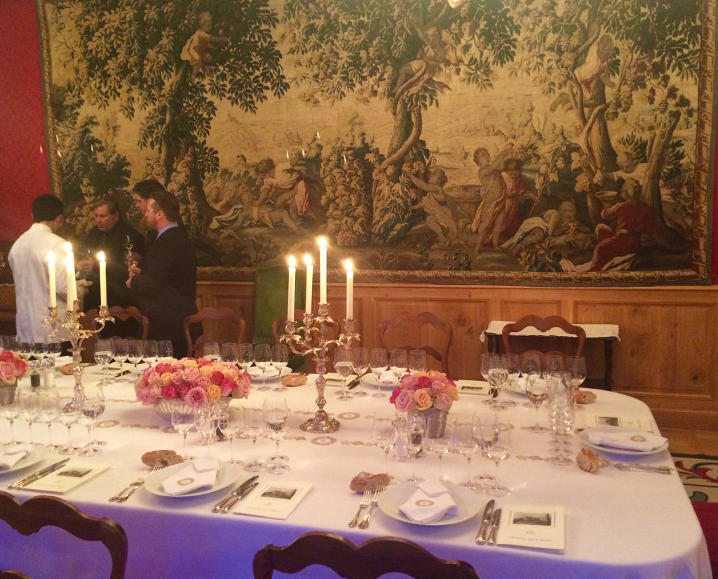 Estate dinner at Chateau Haut-Brion